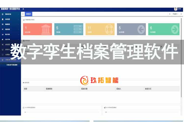 数字孪生档案管理软件-档案软件厂家玖拓档案