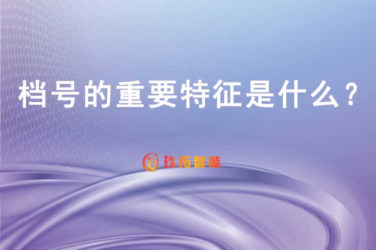 档号的重要特征是什么？-玖拓智能